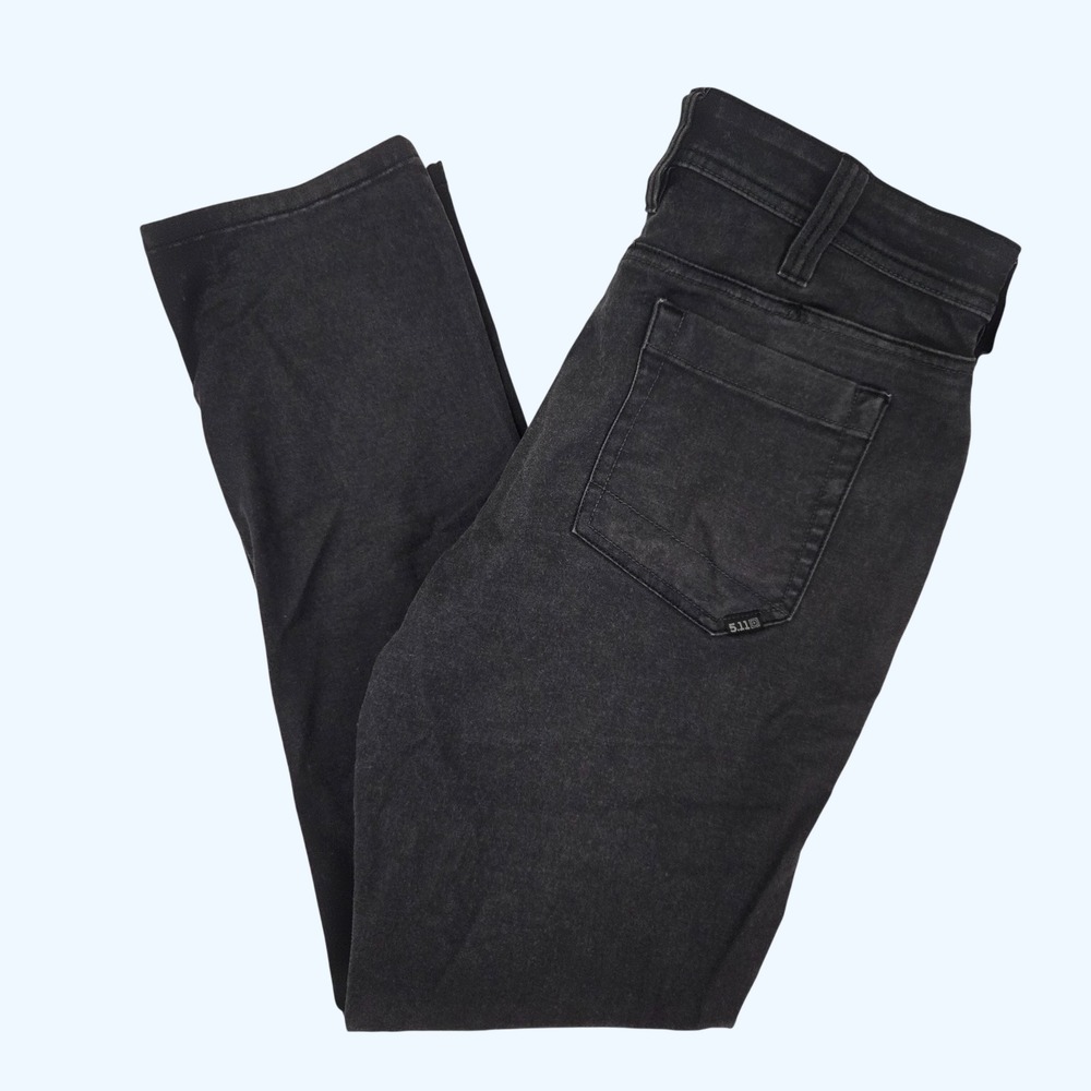 5.11 Tactical Defender Flex Slim Fit Pants Jeans Men 32x32 Black Dark Gray READ